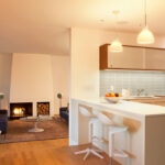 Modern U-Shape Kitchen in Caesarstone 1141 Pure White | 3012