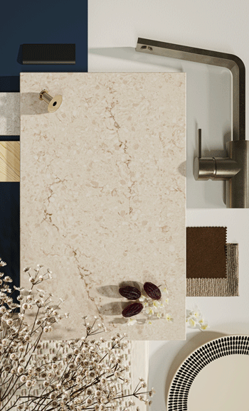 משטח קוורץ טאג' רואיל 5212 Taj Royale של אבן קיסר