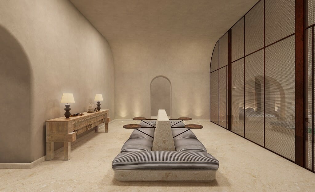 תמונת אווירה מלון שחרות SIX SENSES בעיצוב ותכנון של האדריכלית דנה אוברזון