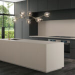 מטבח ואי עם צבעים ניגודיים | כוחו של עיצוב