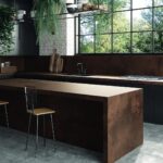 משטח פורצלן דגם Metallio Brown 303 שיש אבן קיסר