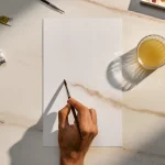 משטח פורצלן מדגם Sleet 502 בצבע בהיר של אבן קיסר