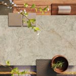 Caesarstone 542 Mosstone Moodboard