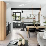 פרויקט של המעצבת פנים אורלי גונן עם משטח 503 פורצלן של אבן קיסר צילום: אורן עמוס