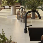 משטח שיש פורצלן של אבן קיסר דגם 915 Almond Stone