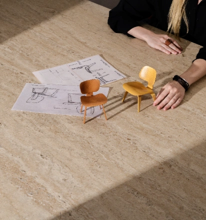 משטח פורצלן שיש אבן קיסר Travina 551